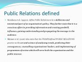 Public Relations defined