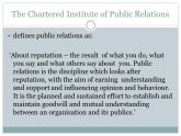 Why study Public Relations?